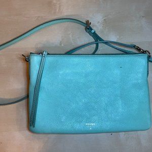 Mint Green Fossil Crossbody